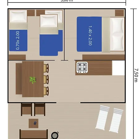 假日公园 Easyatent Safari Tent Bijela Uvala
